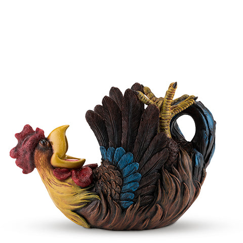 Polyresin Rowdy Rooster Bottle Holder by True