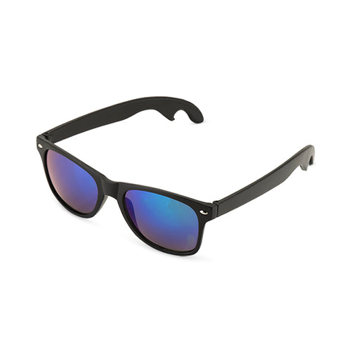 Matte Black with Olivine Lense Bottle Opener Sunglasses by Foster & Rye