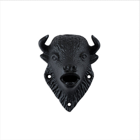 Wall Mounted Bison Bottle Opener by Foster & Rye
