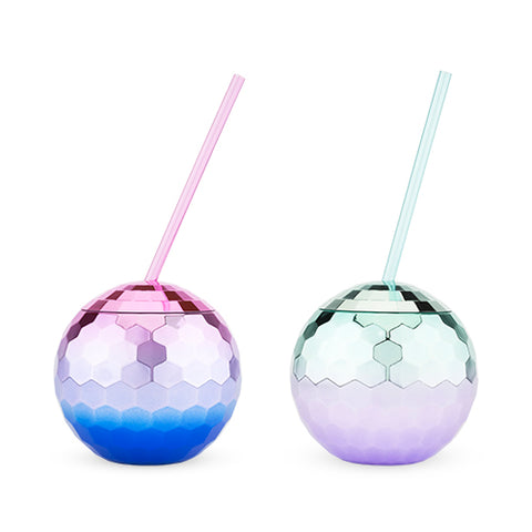 Assorted Ombre Disco Ball Drink Tumblers by Blush®
