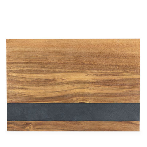 Rustic Farmhouse: Wood with Slate Board (S)
