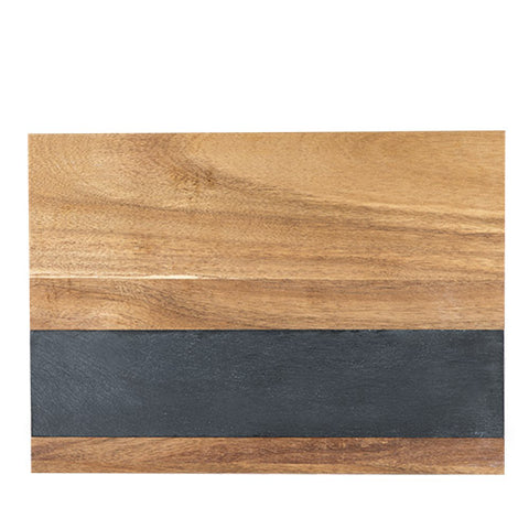 Rustic Farmhouse: Wood with Slate Board (M)