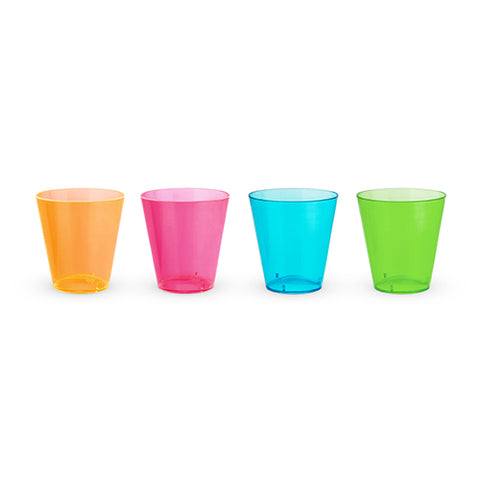 True Party: Assorted 2oz Neon Shot Glasses, set of 60, by Tr