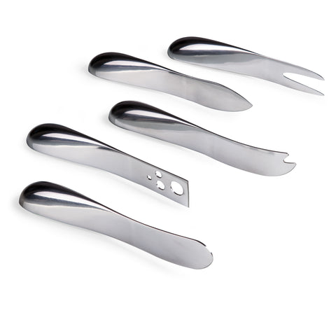 Quintet 4-Pc Stainless Steel Cheese Tools Set