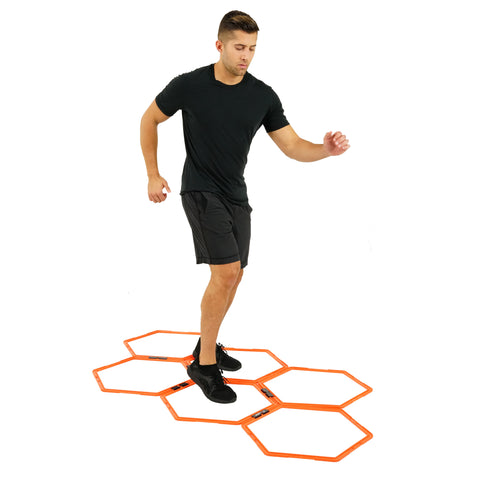 Amazon.com : Hikeen Octagonal Agility Rings, Speed Rings, Youth Agility  Footwork Training and Speed Hurdles Ladder, Fitness Equipment Sport Workout  Home Gym, 6 Rings Set : Sports & Outdoors