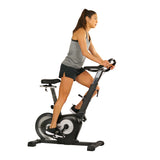 EFITMENT Rear Drive Magnetic Upright Bike | Indoor Exercise Bike w/ Monitor and Tablet Holder- B015