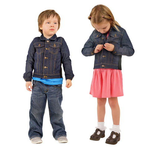ZooVaa Children's Weighted Compression Denim Jacket - Medium