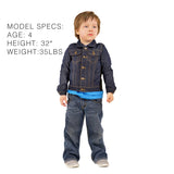 ZooVaa Children's Weighted Compression Denim Jacket - Small