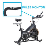 EFITMENT Indoor Cycle Bike, Belt Drive Cycling Exercise Bike w/40 lb Flywheel, LCD Monitor - IC014