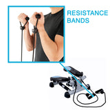 EFITMENT Twist Fitness Stepper Step Machine with Resistance Bands for Fitness & Exercise - S023