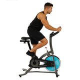 EFITMENT Indoor Cycle Bike, Quiet Belt Drive Cycling Trainer Exercise Bike - IC007