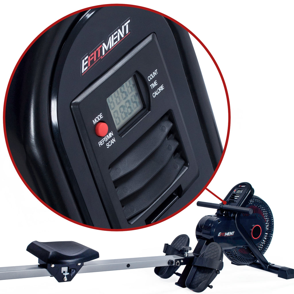 EFITMENT Aero Air Fan Rowing Machine Rower w/ Monitor - RW036 – ZooVaa
