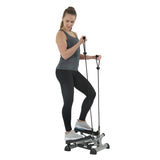 EFITMENT Twist Fitness Stepper Step Machine with Resistance Bands for Fitness & Exercise - S023