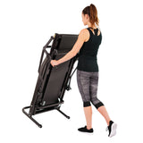 EFITMENT Adjustable Incline Manual Magnetic Treadmill with Arm Exercisers and Pulse Monitor - T017